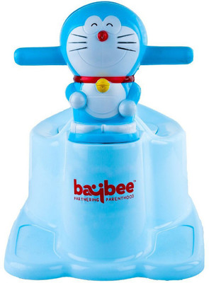 

Baybee Siamese Cat Premium Baby Potty Training Seat with Covering Lid Potty Box(Blue)