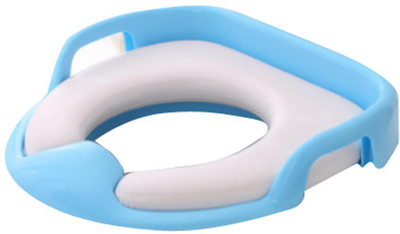 

SYGA Baby toilet seat safe soft training seat potty sitting ring with handles bathroom trainer closestool cover (Blue) Potty Seat(Blue)