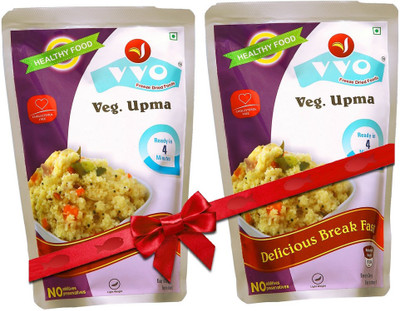 

VVO Ready to eat Freeze Dried Veg Masala Upma (Pack of 2) 110 g