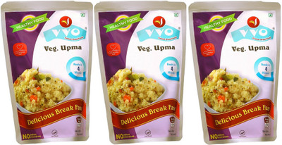

VVO Ready to eat Freeze Dried Veg Masala Upma (Pack of 3) 165 g