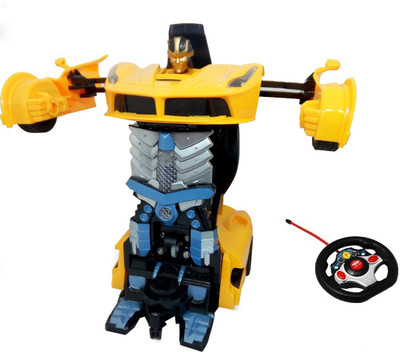 

HALO NATION Remote Controlled Transformer Car - One Touch Deform Autobot - Ferrari Yellow(Yellow)