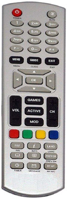 

AS GURU Dish TV Set top Box Remote Remote Controller(Grey)