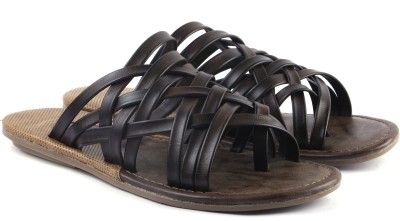 

AORFEO Men Black Sandals