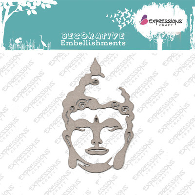 

Expressions Craft Stamps Designer Buddha Mixed media Frame DIY Decorative Embellishments Theme, Scrapbook Kit(DIY)
