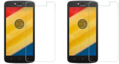 MudShi Tempered Glass Guard for Motorola Moto C Plus(Pack of 2)