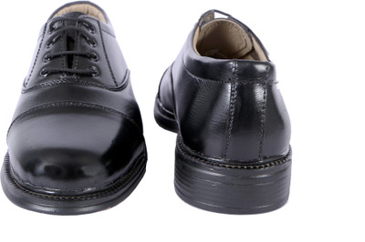 

ICEBULL LEATHER FORMAL POLICE SHOES Lace Up For Men(Black