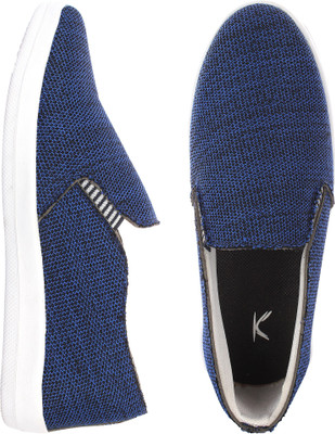 

Kzaara Slip On Sneakers For Men(Blue