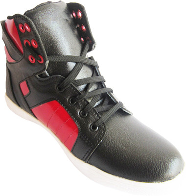 

GIBBON ATTIRE Indian Western Sneakers For Men(Red, Black, 20;red