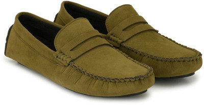

De Loyon Mehndi Color Casual + Partywear Loafer For Boys & Men's Loafers For Men(Olive, Mehandi