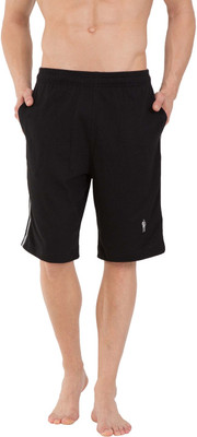 Jockey Solid Men's Dark Blue Basic Shorts