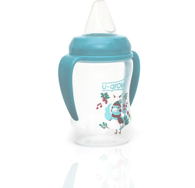 

U-grow Blue Training cup with silicone spout(Torquise)