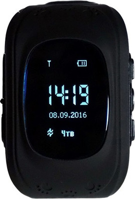 

SYL Children Smart Watch Kids Wrist Watch with Anti-lost GPS Finder Tracker SOS Call Location SIM Card Slot Remote Monitor Smartwatch for Smartphones（without SIM card) Q50 (Black) Black Smartwatch(Black Strap Regular)