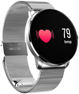 

OWO CF007S Heart Rate Blood Pressure Waterproof Reminder for Android / iOS Silver Smartwatch(Silver Strap Free Size)