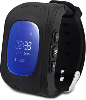 

SYL GPS Tracking for Kids SOS Call, Q50 Upgraded GPS Tracker Led Display for Children Control Smartwatch (Black Strap Free Size) Black Smartwatch(Black Strap Regular)