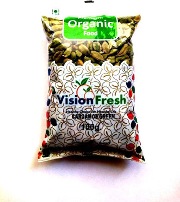 Vision Fresh Organic Green Cardamom (Whole Elaichi) - 100 grams(100 g)