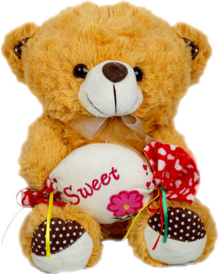 Cuddly Silky Soft Fur Teady Bear Character Stuffed Toy for Kids - 11 inch(Brown)