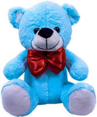 

Cuddly Silky Soft Fur Teady Bear Character Stuffed Toy for Kids - 10 inch(Blue)