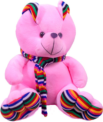 

Cuddly Soft Fabric Teady Bear Character Stuffed Toy for Kids - 13 inch(Pink)