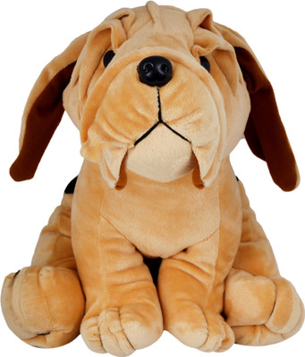 

Cuddly Soft Fabric Dog Character Stuffed Toy for Kids - 13 inch(Brown)