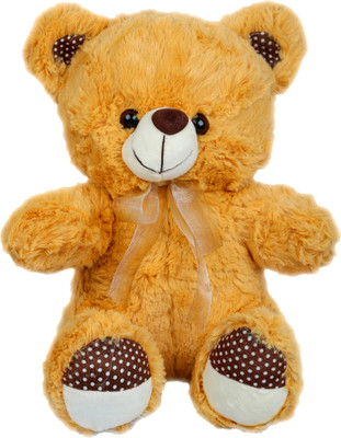 

Cuddly Silky Soft Fur Teady Bear Character Stuffed Toy for Kids - 15 inch(Brown)
