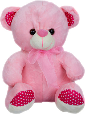 

Cuddly Soft Fabric Teady Bear Character Stuffed Toy for Kids - 15 inch(Pink)