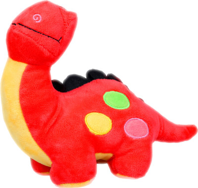 

Cuddly Soft Fabric Dinosaur Character Stuffed Toy for Kids - 8 inch(Red)