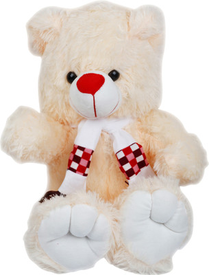 

Cuddly Soft Fabric Big Teady Bear Character Stuffed Toy for Kids - 16 inch(Cream)