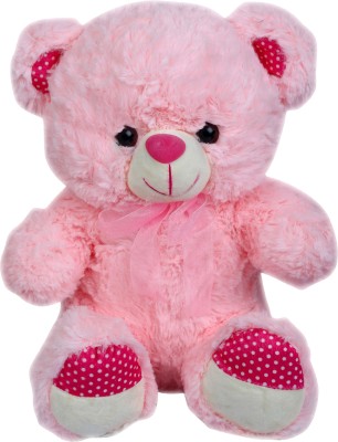 

Cuddly Silky Soft Fur Teady Bear Character Stuffed Toy for Kids - 15 inch(Pink)