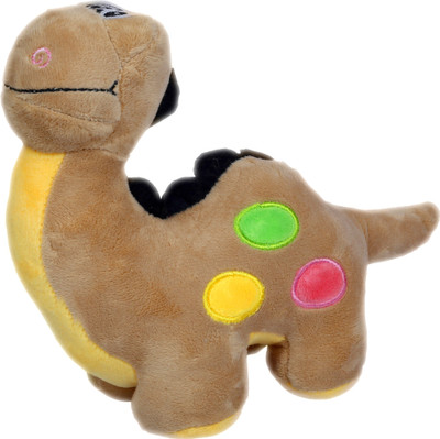 

Cuddly Soft Fabric Dinosaur Character Stuffed Toy for Kids - 8 inch(Brown)