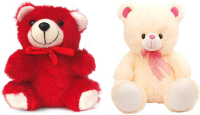 

ME&YOU Romantic Teddy Return Gifts for Wife Girlfriend Sister On Birthday, Anniversary, Rakhi, Valentine's Day IZ18Teddy-005-RLY - 16 cm(Red, Light Yellow), Light yellow;red