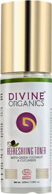 

Divine Organics Refreshing Toner with Green Coconut & Cucumber(100 ml)