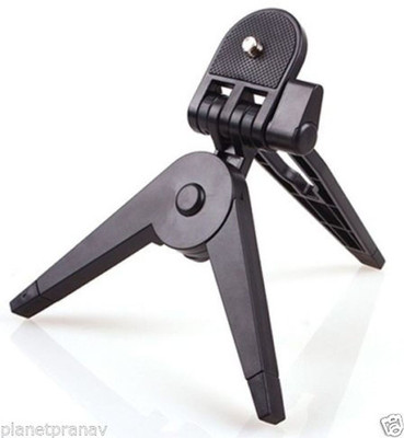 

ZenShanti "Folding Tripod Stand for Camera with Adjustable Mount Angle | Foldable" Tripod(Black, Supports Up to 2000 g)