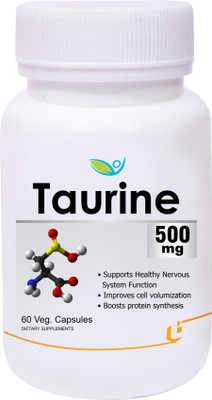 

biotrex nutraceuticals Taurine 500mg (60 Veg Capsule)(60 No)