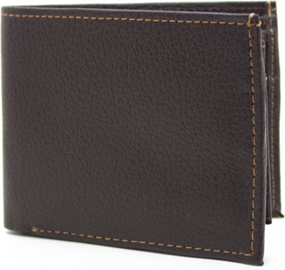 

Nietz Men Brown Genuine Leather Wallet(10 Card Slots)