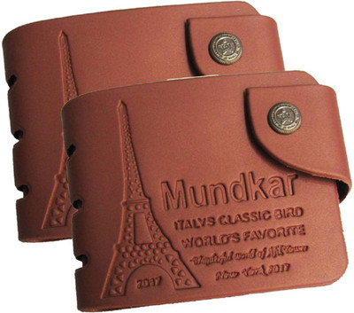 

Peacock Mundkar Boys Tan Artificial Leather Wallet(5 Card Slots)