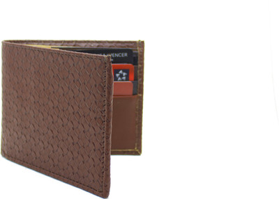 

DELMA Men Brown Genuine Leather Wallet(4 Card Slots)