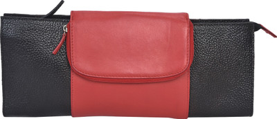

Bagatella Women Black, Red Genuine Leather Wallet