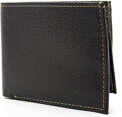 Delma Boys Brown Genuine Leather Wallet(10 Card Slots)