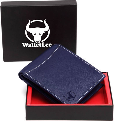 

WalletLee Men Blue Genuine Leather Wallet(6 Card Slots), Bule