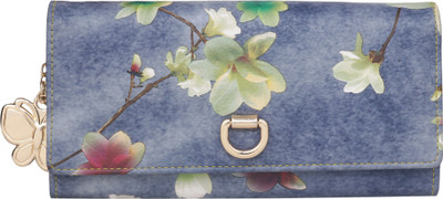 

Butterflies Women Blue, Green Artificial Leather Wallet(4 Card Slots)