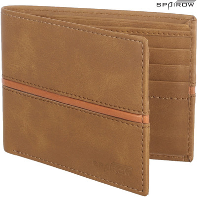 

Spairow Men Tan Artificial Leather Wallet(6 Card Slots)