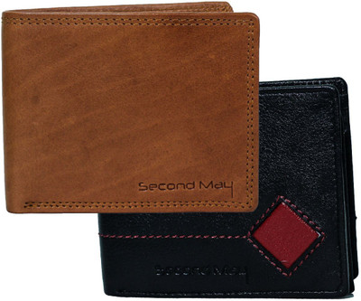 

Second May Men Multicolor Genuine Leather Wallet(7 Card Slots), Multicolor 1