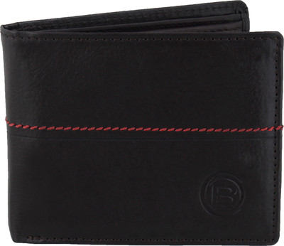 BACHELOR Men Black Genuine Leather Wallet(6 Card Slots), Brms09
