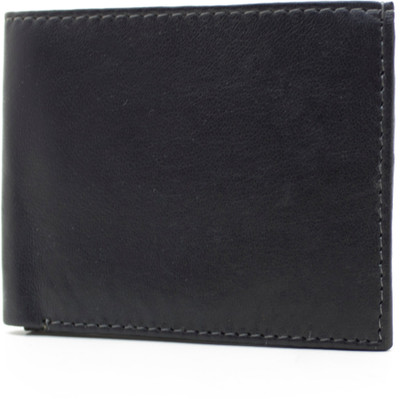 

Nietz Men Black Genuine Leather Wallet(9 Card Slots)