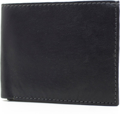

Nietz Men Black Genuine Leather Wallet(8 Card Slots)