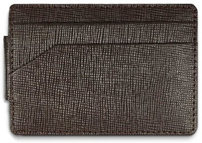 

Firdekho Men Brown Genuine Leather Money Clip(2 Card Slots), Saffiano