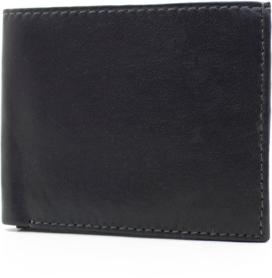 

Nietz Boys Black Genuine Leather Wallet(9 Card Slots)