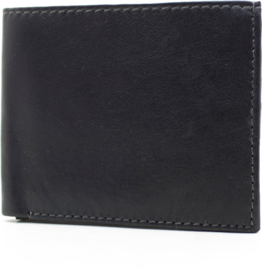 

Nietz Men Black Genuine Leather Wallet(9 Card Slots)
