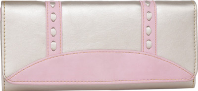 

Butterflies Women Gold, Pink Artificial Leather Wallet(3 Card Slots), Baby pink;gold