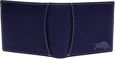 

JusTrack Men Blue Genuine Leather Wallet(6 Card Slots)